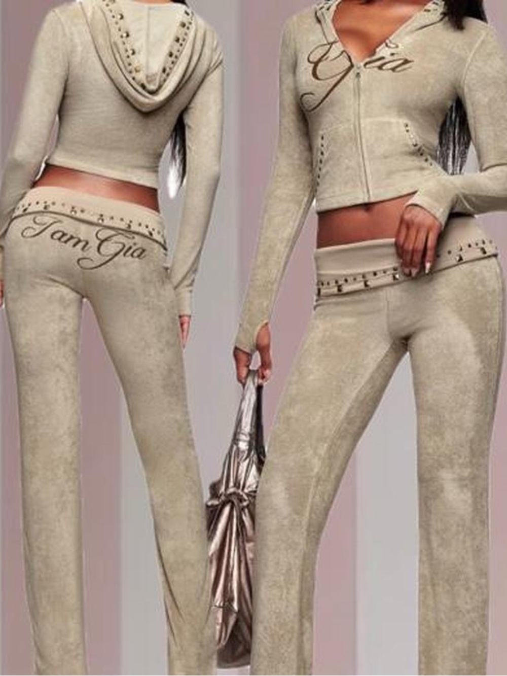 I.AM.GIA Rare BLARE STUDDED TERRY Tracksuit